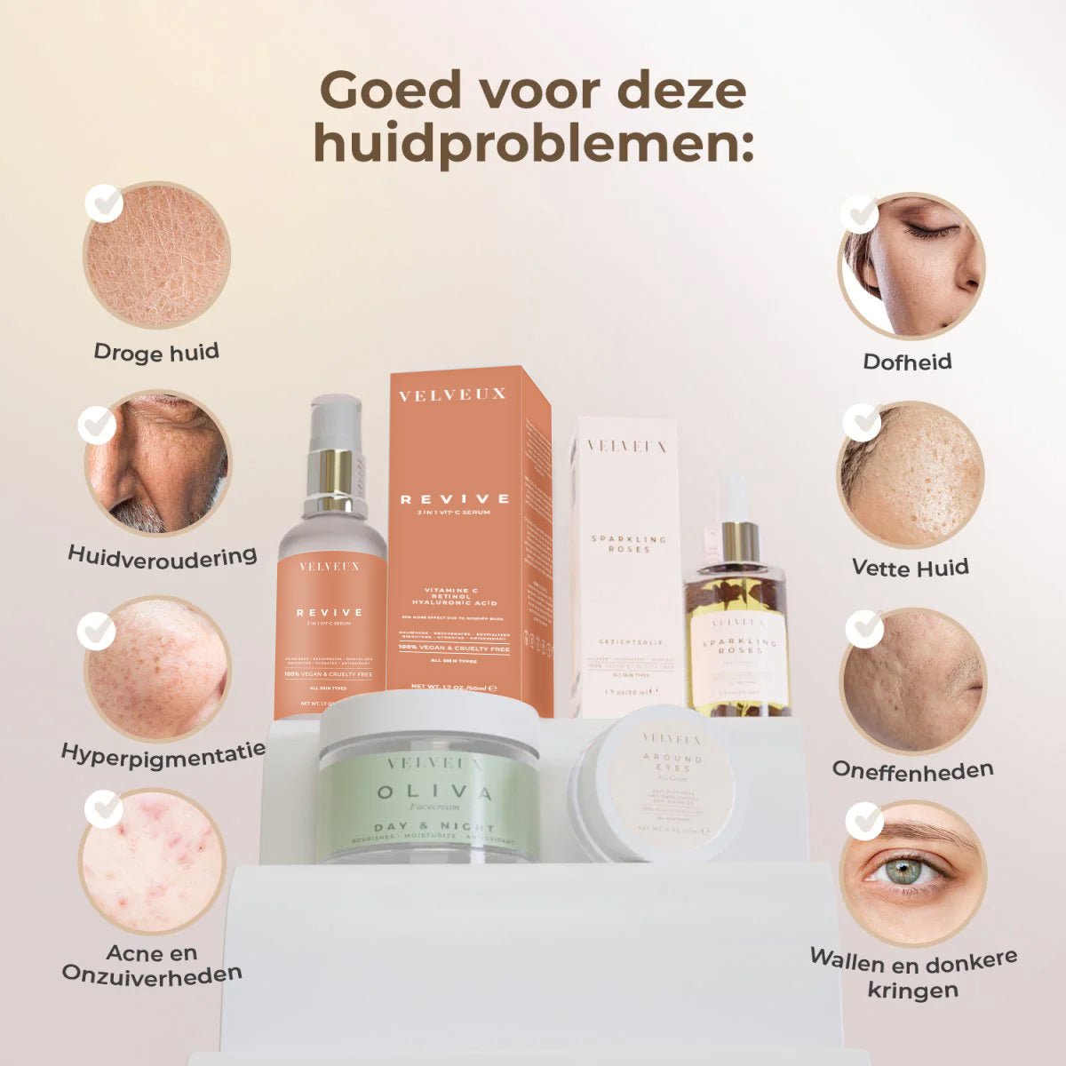 Anti aging bundel - Velveux - 8720865759104 - Vegan en Natuurlijke skincare routine's