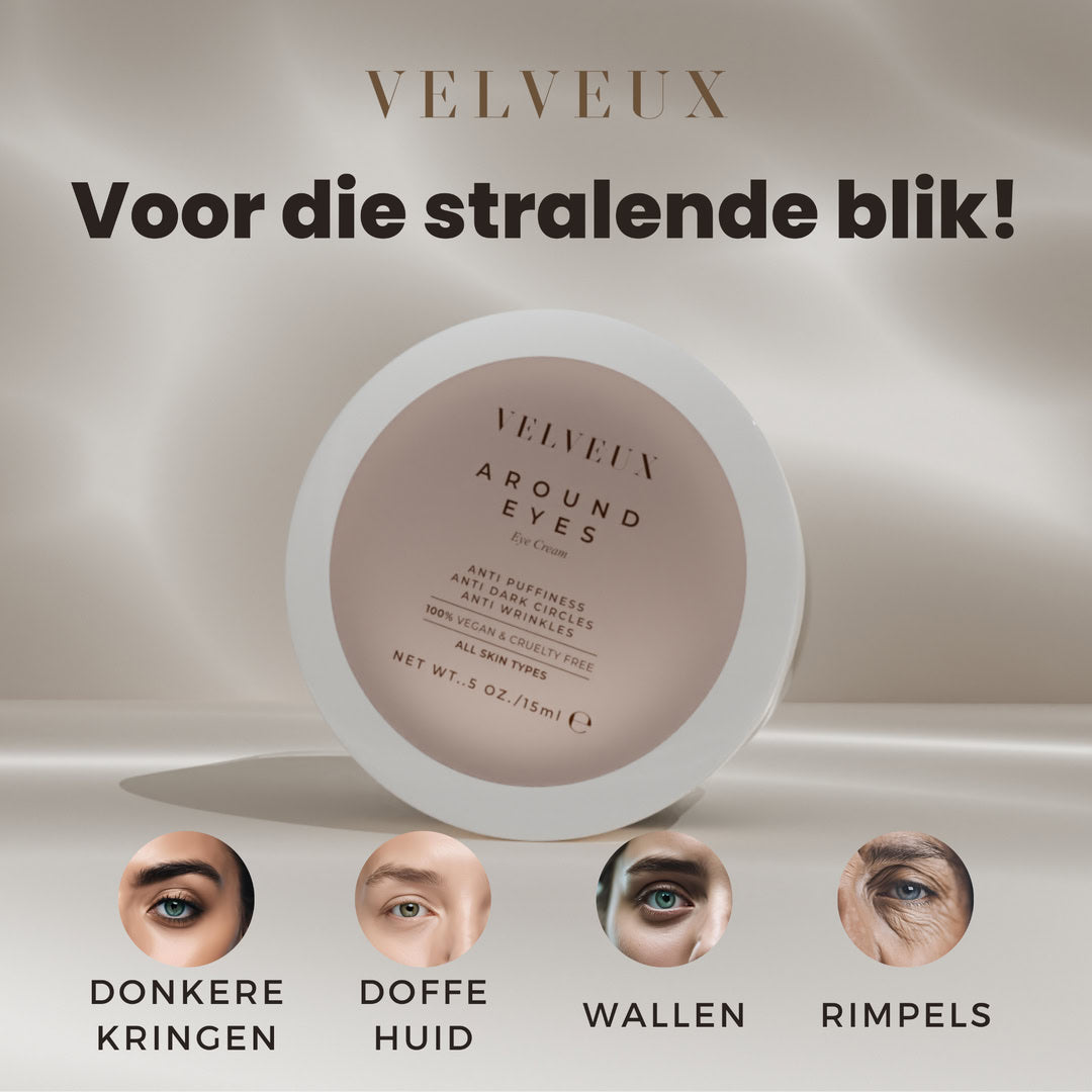 Around eyes - natuurlijke oogcrème - Velveux - 8720256752189 - Vegan en Natuurlijke skincare routine's