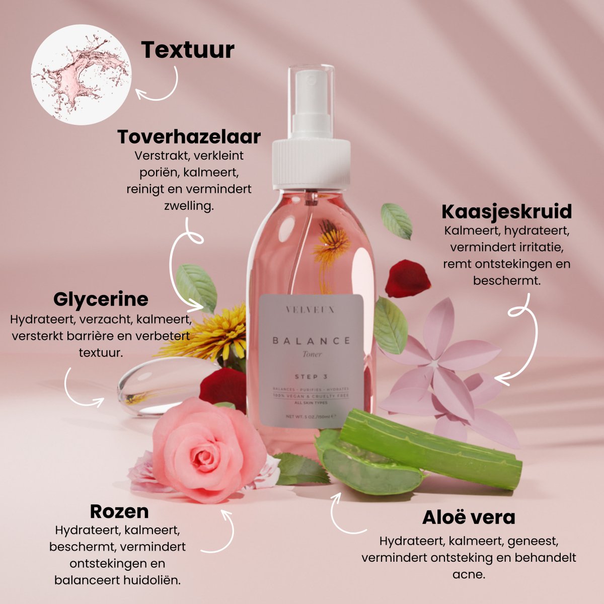 Daily DAY AND NIGHT routine - 8 - staps complete ochtend/dag en avond/nacht skincare routine - Velveux - 8720865759036 - Vegan en Natuurlijke skincare routine's