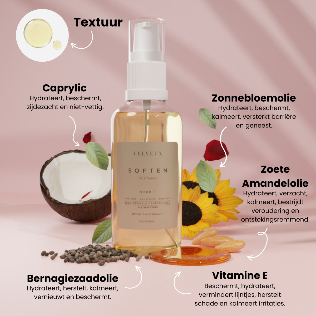 Daily DAY AND NIGHT routine - 8 - staps complete ochtend/dag en avond/nacht skincare routine - Velveux - 8720865759036 - Vegan en Natuurlijke skincare routine's