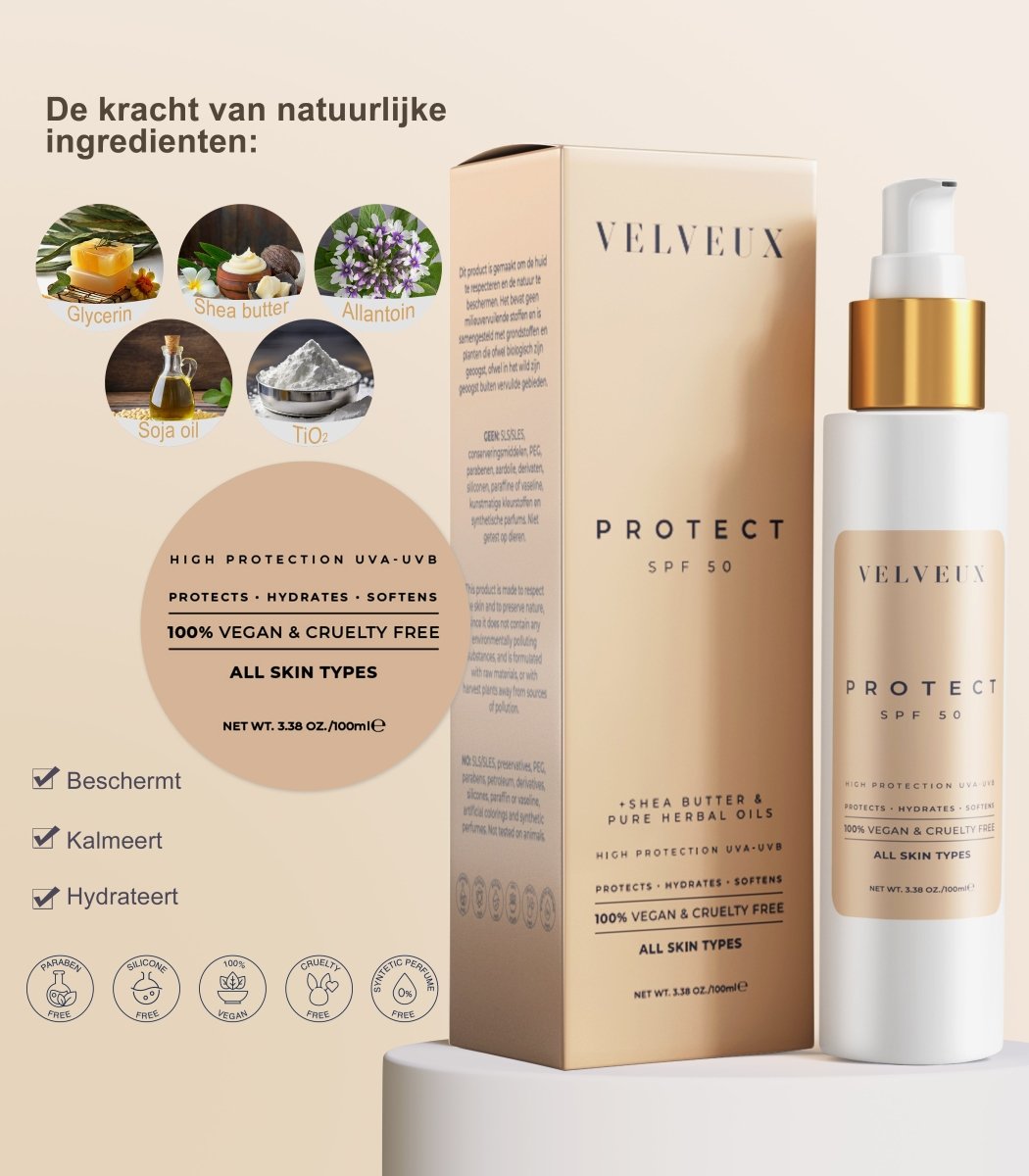 Daily DAY routine - 6 - staps ochtend/dag skincare routine - Velveux - 8720865759562 - Vegan en Natuurlijke skincare routine&#39;s