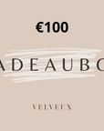 Velveux online Cadeaubon / Cadeaukaart - Velveux - Vegan en Natuurlijke skincare routine's