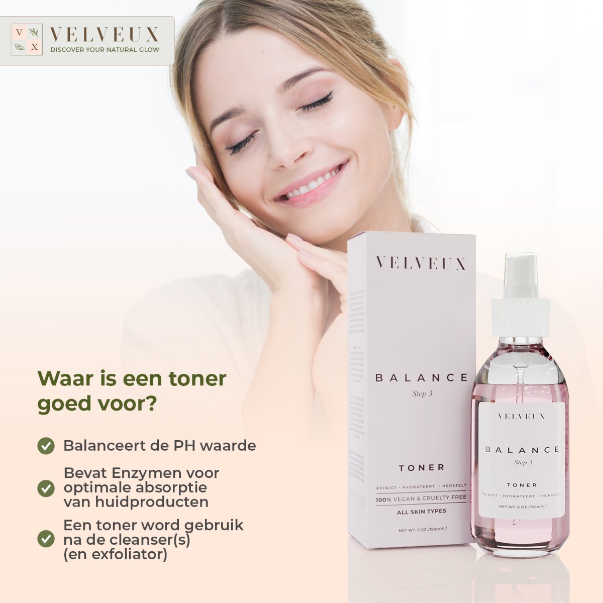 Velveux® Balance - Velveux - 8720256752790 - Vegan en Natuurlijke skincare routine&#39;s