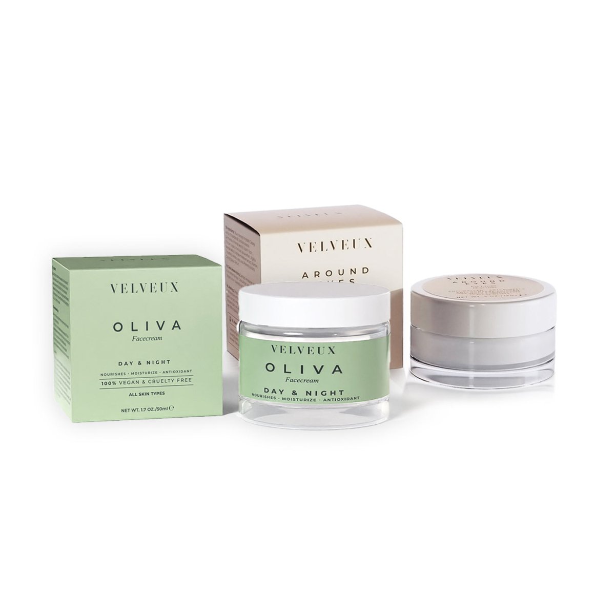 Velveux® Crèmebundel - Velveux - 8720865759067 - Vegan en Natuurlijke skincare routine's
